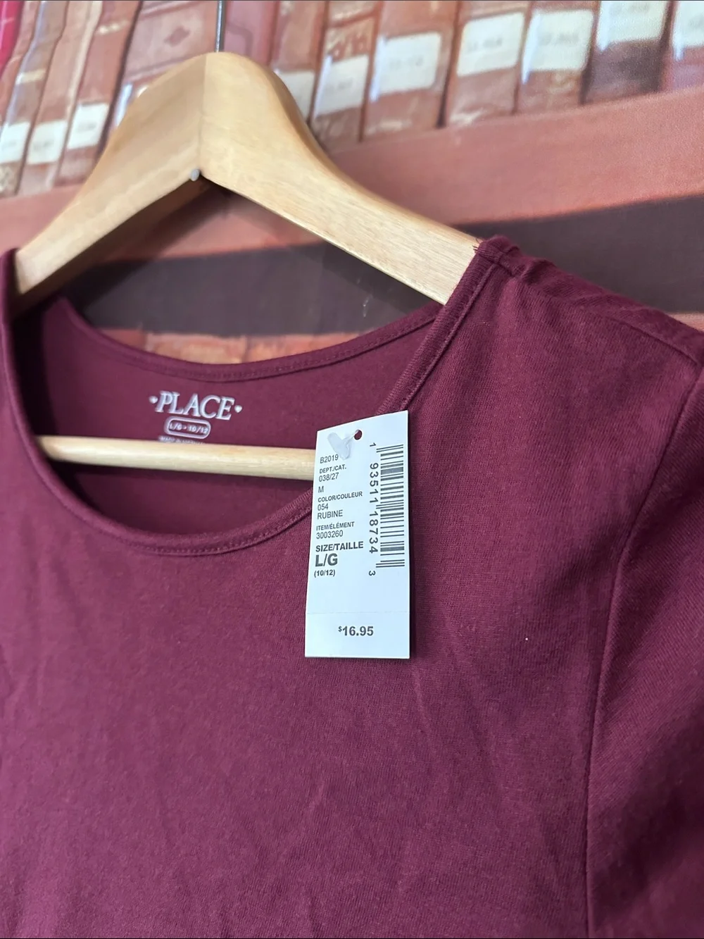 The Children's Place Girls Ruby Burgundy Skater Dress L 10/12 NWT